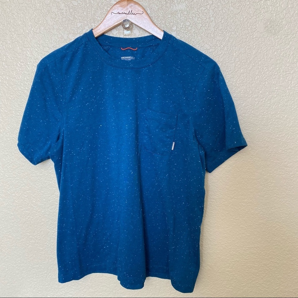 Merrell‎ speckled blue and white shirt medium